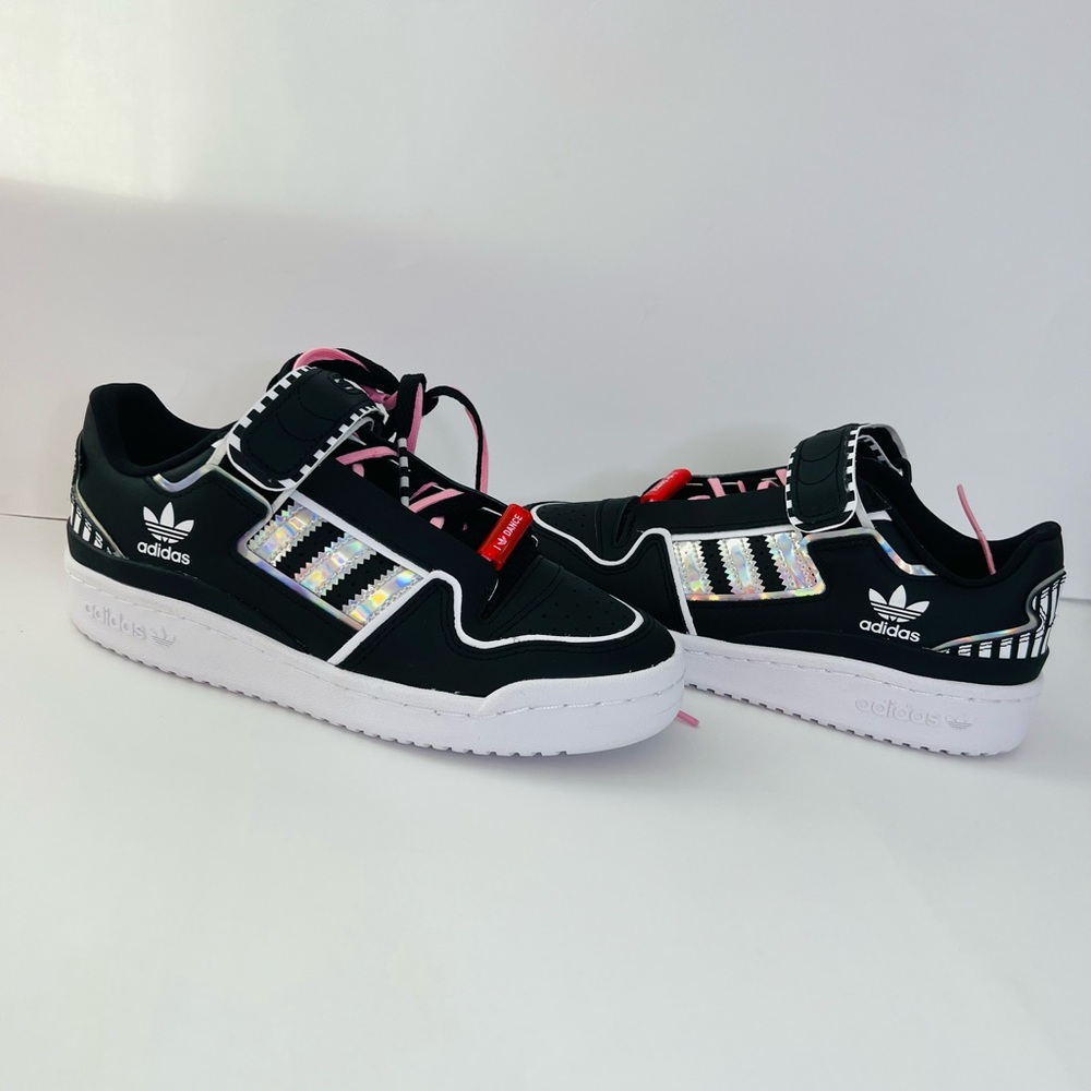 NEW RARE Adidas Forum Plus I Love Dance Black White Silver FY5225